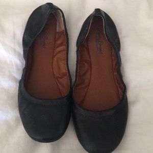 Lucky Brand Black Leather Flats